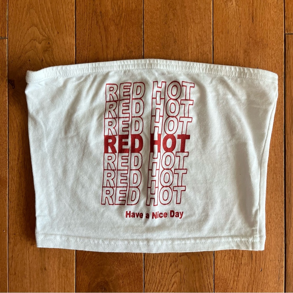 Blue Print Los Angeles Red Hot Tube Top - Size Small